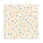 Blocco da 10 Carte Scrap Christmas Rose cm 30 x 30