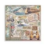 Blocco da 22 carte Scrap Art of Travelling