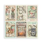 Blocco da 22 carte Scrap Brocante Antiques 20 x 20