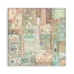 Blocco da 22 carte Scrap Brocante Antiques 20 x 20