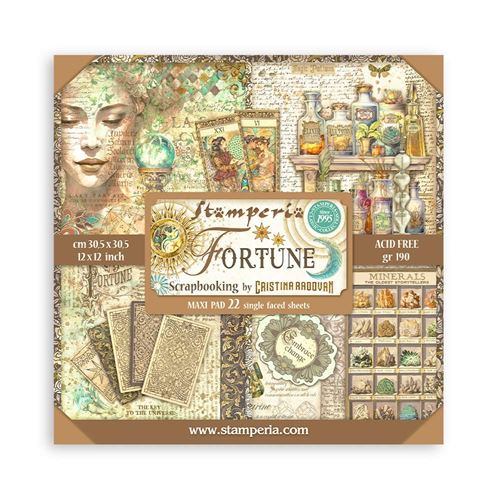 Blocco da 22 carte Scrap Fortune 30 x 30