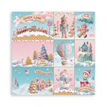 Blocco da 22 carte Scrap Single Face Candy Christmas 20 x 20