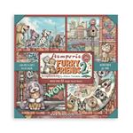 Blocco da 22 carte Scrap Single Face Furry Friends 2 20 x 20