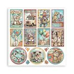 Blocco da 22 carte Scrap Single Face Furry Friends 2 20 x 20