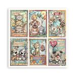 Blocco da 22 carte Scrap Single Face Furry Friends 2 20 x 20