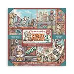 Blocco da 22 carte Scrap Single Face Furry Friends 2