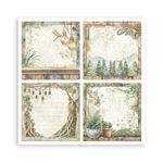 Blocco da 22 carte Scrap Single Face Herbarium Silvae 20 x 20