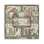 Blocco da 22 carte Scrap Single Face Herbarium Silvae 20 x 20