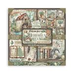 Blocco da 22 carte Scrap Single Face Herbarium Silvae