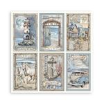 Blocco da 22 carte Scrap Single Face Silent Sea 20 x 20