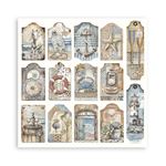 Blocco da 22 carte Scrap Single Face Silent Sea 20 x 20