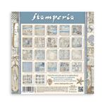 Blocco da 22 carte Scrap Single Face Silent Sea 20 x 20