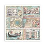 Blocco da 22 carte Scrap Single Face Venice City of Art 20 x 20
