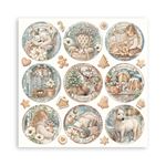 Blocco da 22 carte Scrap Single Face White Christmas