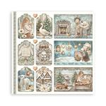 Blocco da 22 carte Scrap Single Face White Christmas