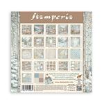 Blocco da 22 carte Scrap Single Face White Christmas 20 x 20