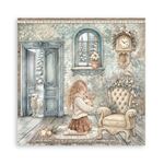 Blocco da 22 carte Scrap Single Face White Christmas 20 x 20