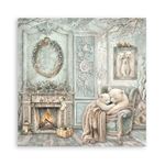 Blocco da 22 carte Scrap Single Face White Christmas 20 x 20