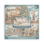 Blocco da 22 carte Scrap Single Face White Christmas 20 x 20