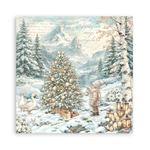Blocco da 22 carte Scrap Single Face White Christmas