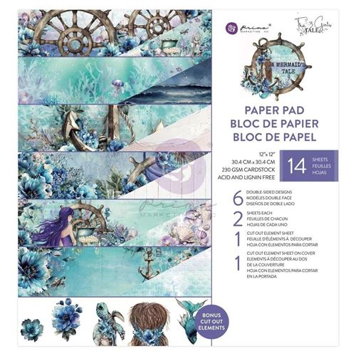 Blocco di Carte A Mermaid's Tale 30 x 30