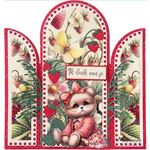 Blocco di Carte Art Journaling Set Sfondi Floreali