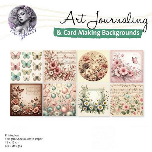 Blocco di Carte Art Journaling & Card Making Backgound Set 5