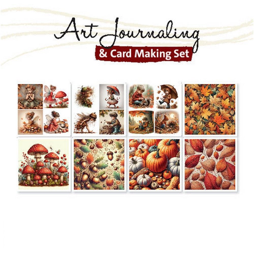 Blocco di Carte Art Journaling & Card Making Set Autunno