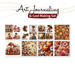 Blocco di Carte Art Journaling & Card Making Set Autunno