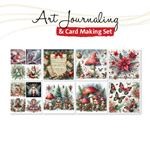 Blocco di Carte Art Journaling & Card Making Set Christmas Red 1