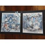 Blocco di Carte Art Journaling & Card Making Set Winter Blue