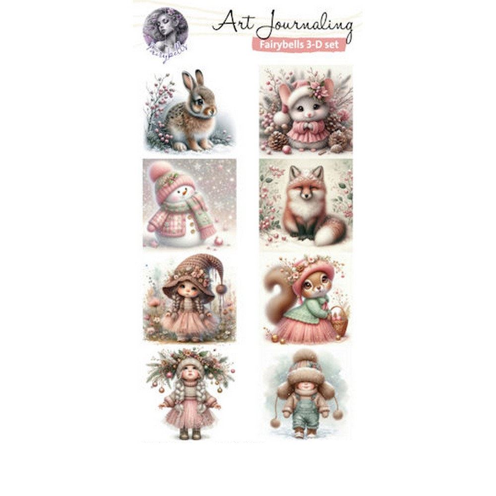 Blocco di Carte Christmas Pink 3D