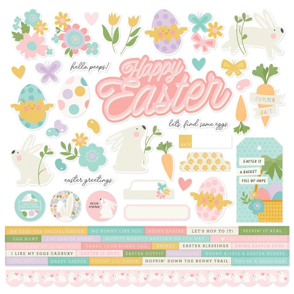 Blocco di Carte Happy Easter 30 x 30 - Mondo Fai da Te