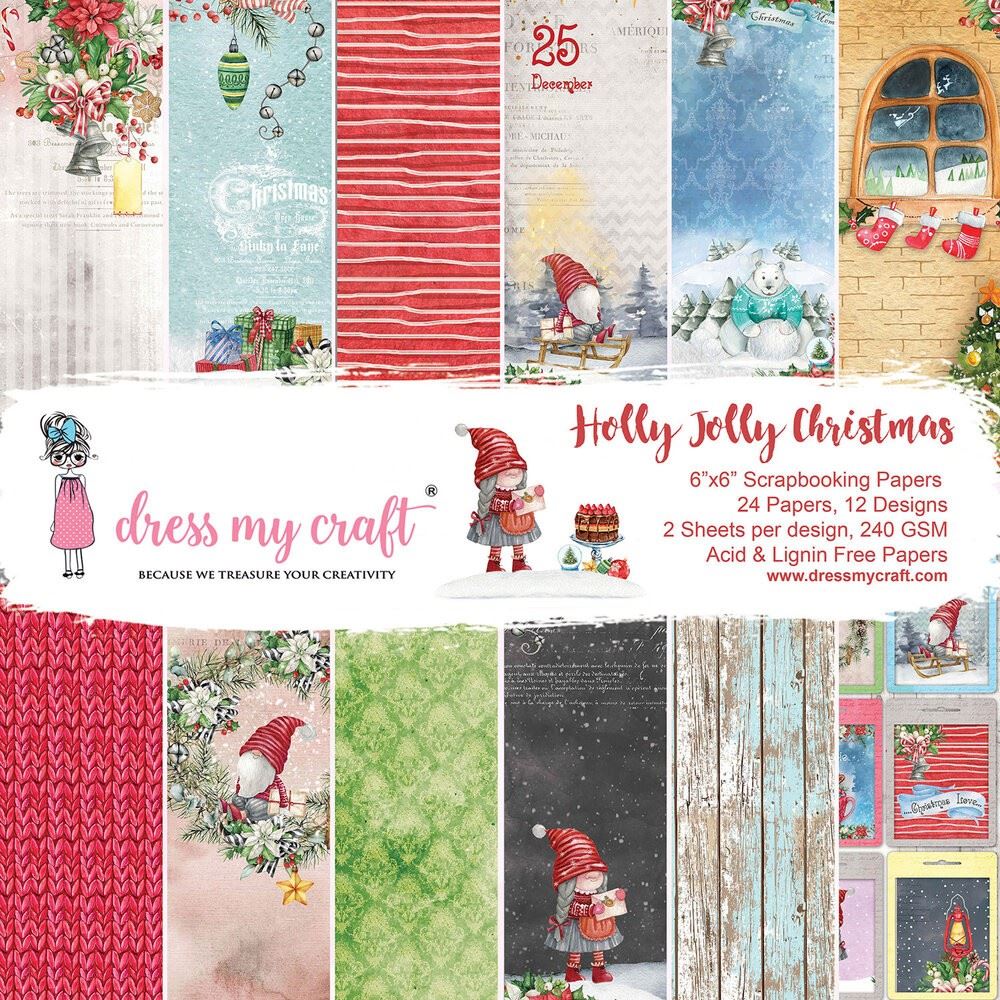 Blocco di Carte Holly Jolly Christmas 15x15