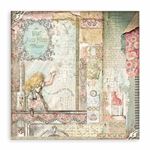 Blocco di Carte Scrap Alice in Wonderland and through the looking glass cm 30 x 30