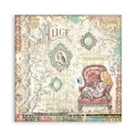 Blocco di Carte Scrap Alice through the looking glass cm 20 x 20