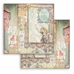 Blocco di Carte Scrap Alice through the looking glass cm 20 x 20