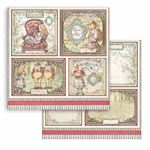 Blocco di Carte Scrap Alice through the looking glass cm 20 x 20