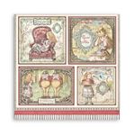 Blocco di Carte Scrap Alice through the looking glass cm 20 x 20