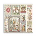 Blocco di Carte Scrap Alice through the looking glass cm 20 x 20