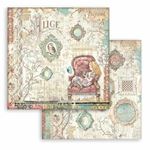 Blocco di Carte Scrap Alice through the looking glass cm 20 x 20