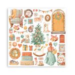 Blocco di Carte Scrap All Around Christmas cm 20 X 20