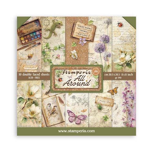 Blocco di Carte Scrap All Around cm 20 x 20