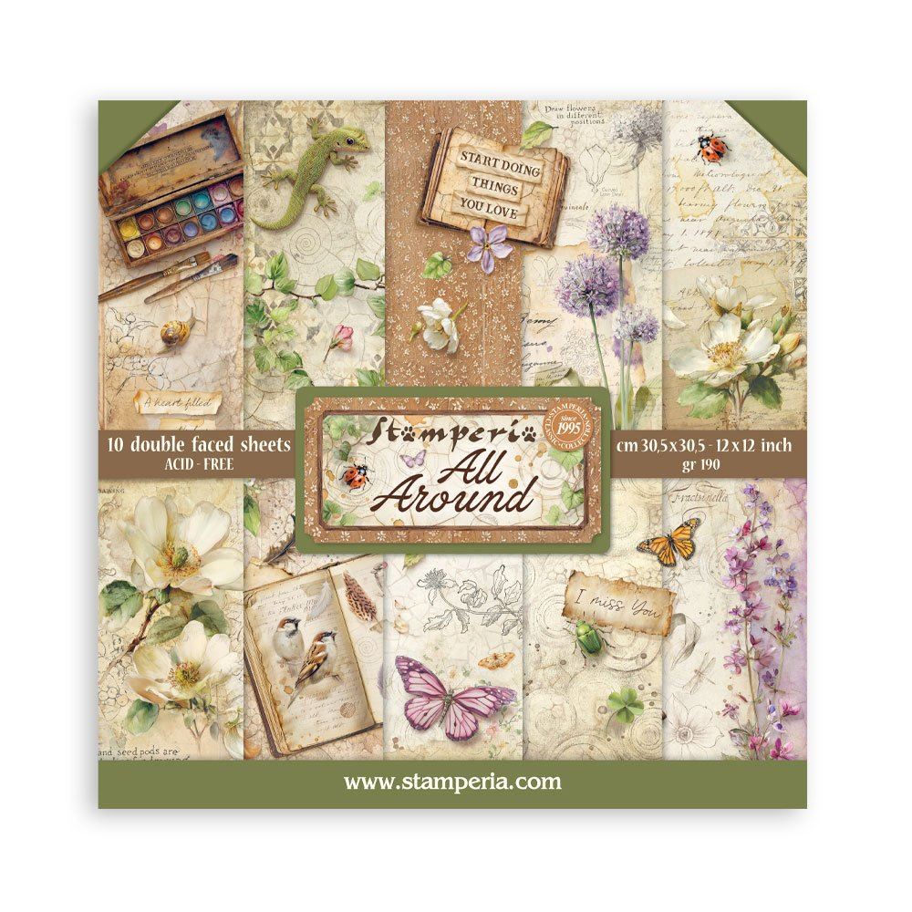 Blocco di Carte Scrap All Around cm 30 X 30