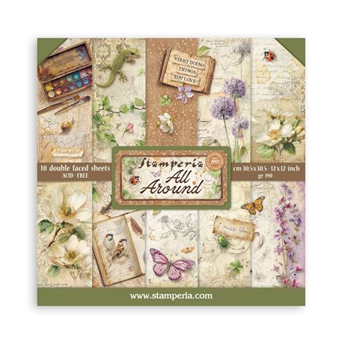 Blocco di Carte Scrap All Around cm 30 X 30