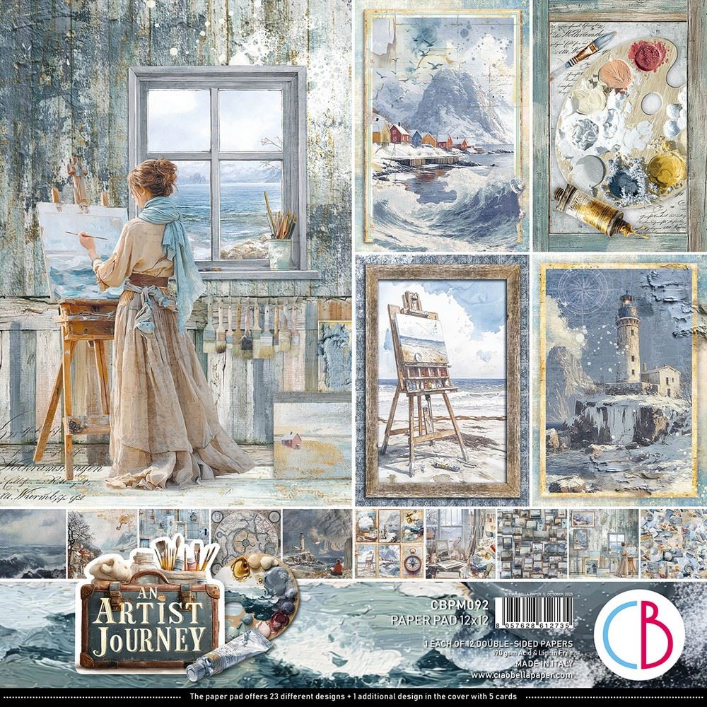 Blocco di Carte Scrap An Artist Journey cm 30 x 30