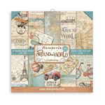 Blocco di Carte Scrap Around the World cm 20 X 20