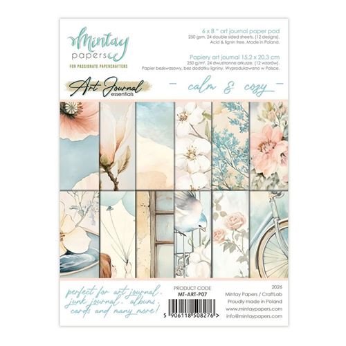 Blocco di Carte Scrap Art Journal Calm & Cozy cm 15 x 20