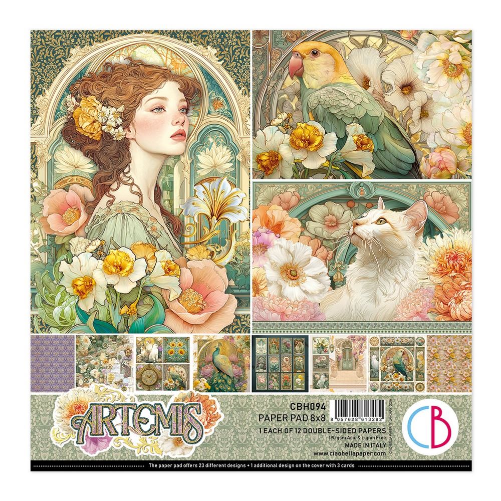 Blocco di Carte Scrap Artemis Pad cm 20 x 20