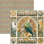 Blocco di Carte Scrap Artemis Pad cm 20 x 20